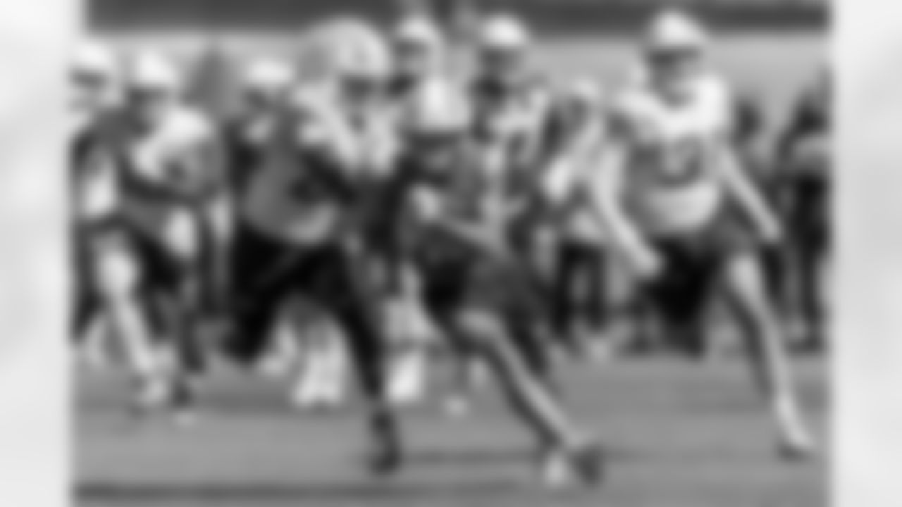 The Los Angeles Chargers practice at Training Camp on Friday, July 26, 2024 at The Bolt in El Segundo, CA.