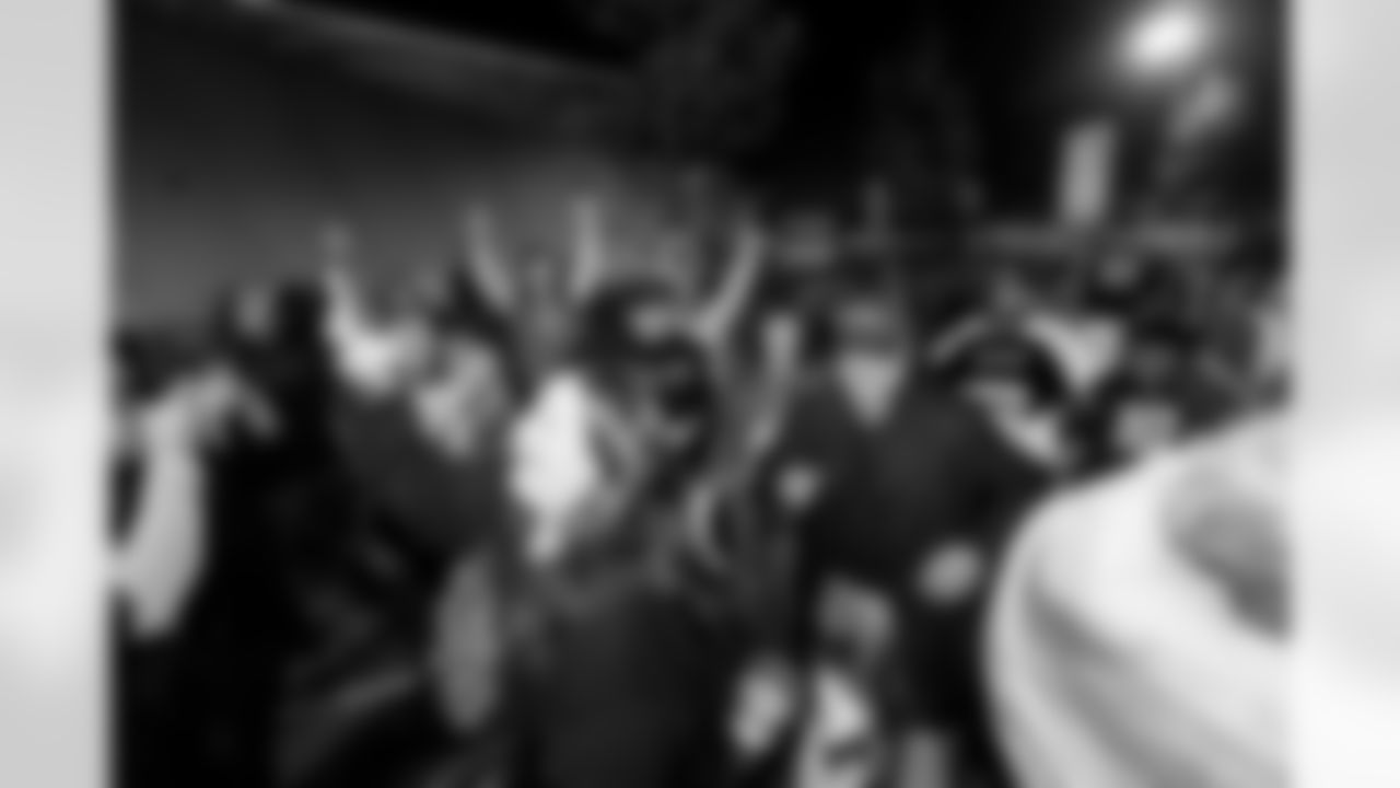 Los Angeles Chargers fans gather on Saturday, December 28, 2024 at The Bolt in El Segundo, CA to welcome the team home after their win over play the New England Patriots.