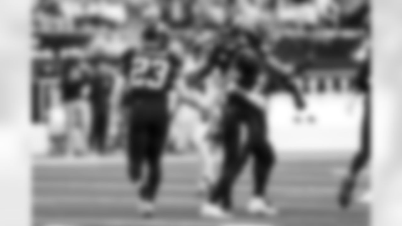 S Tony Jefferson (23), LB Daiyan Henley (0) and CB Tarheeb Still (29)