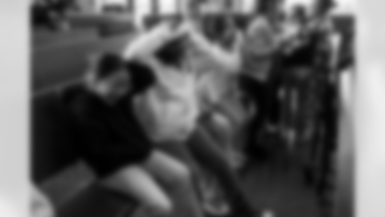 The Los Angeles Chargers host their annual Bikes for Kids event on Monday, December 15, 2025 at Washington Washington Elementary School in Pasadena, CA.