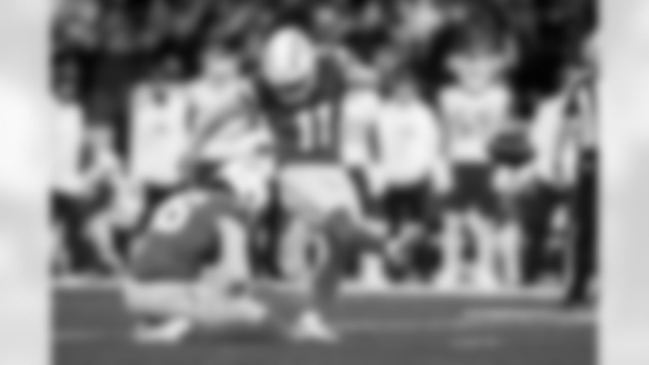 Chargers K Cameron Dicker (#11) in action during their Pro Bowl season