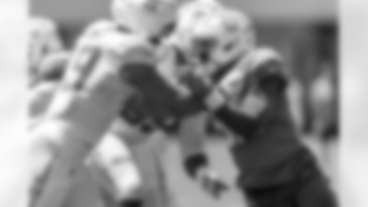 The Los Angeles Chargers practice at Training Camp on Monday, August 18, 2025 at The Bolt in El Segundo, CA.