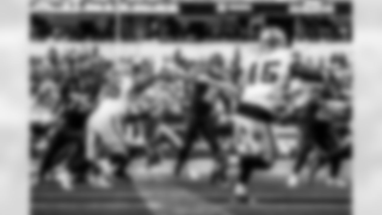 Take a look back at the Chargers Week 13 matchup with the Raiders in monochrome.