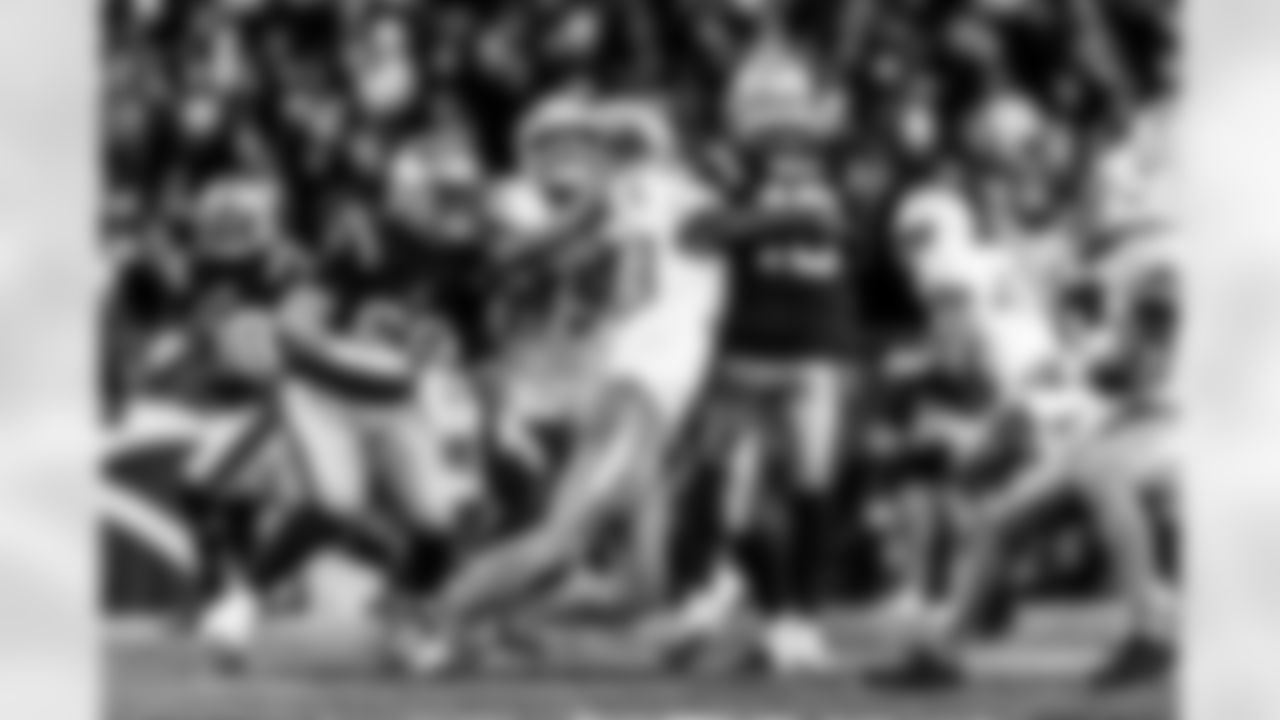 Take a look back at the Chargers Wild Card matchup with the Patriots in monochrome.