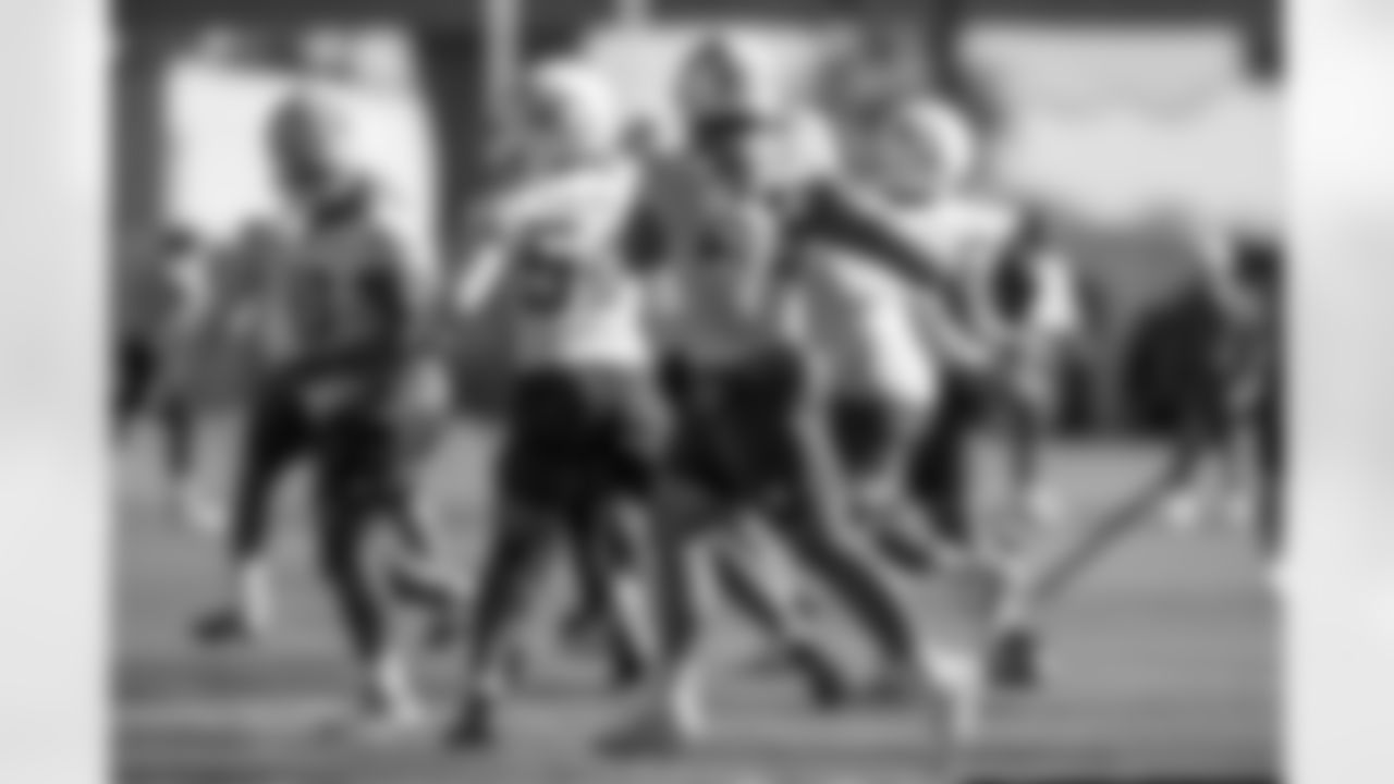 The Los Angeles Chargers practice on Saturday, December 6, 2025 at The Bolt in El Segundo, CA.