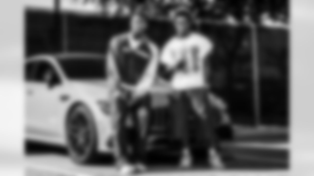 WR Quentin Johnston (1) and WR Derius Davis (12)