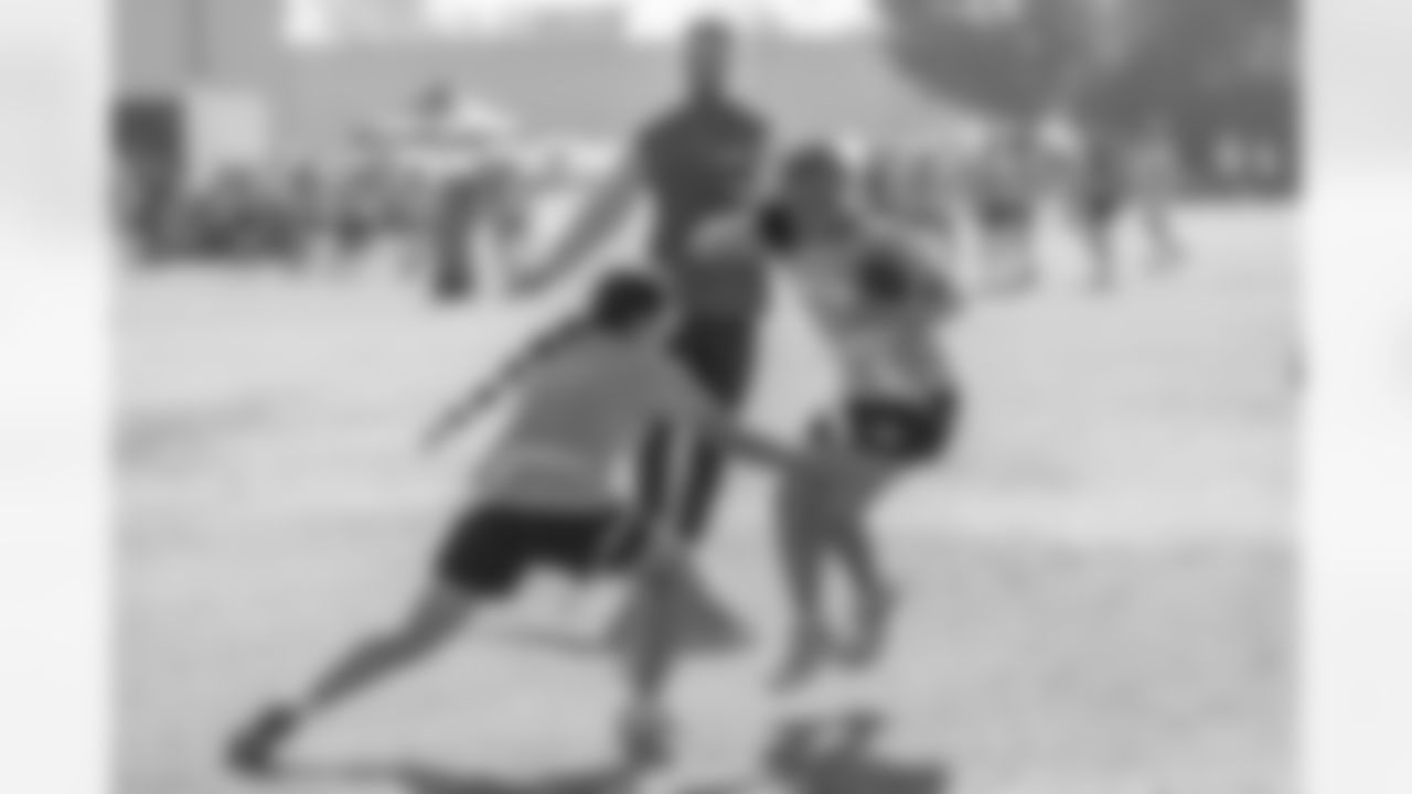 The Los Angeles Chargers host a girls flag football camp on Tuesday, December 02, 2025 at St. Joseph High School in Lakewood, CA.