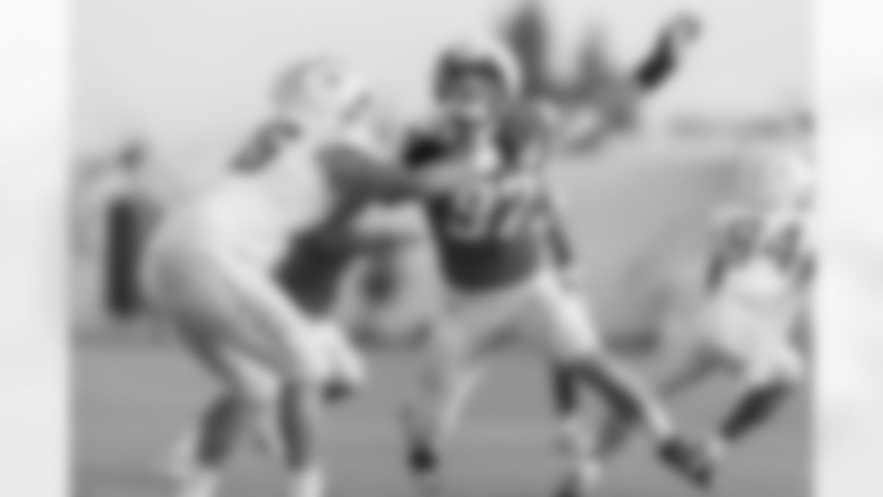 The Los Angeles Chargers practice at Training Camp on Thursday, August 1, 2024 at The Bolt in El Segundo, CA.