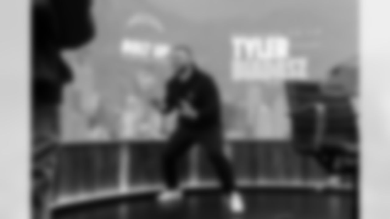 The Los Angeles Chargers sign Tyler Biadasz on Friday, March 6, 2026 at The Bolt in El Segundo, CA.