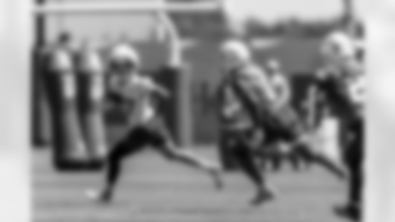 The Los Angeles Chargers practice at Training Camp on Wednesday, August 20, 2025 at The Bolt in El Segundo, CA.