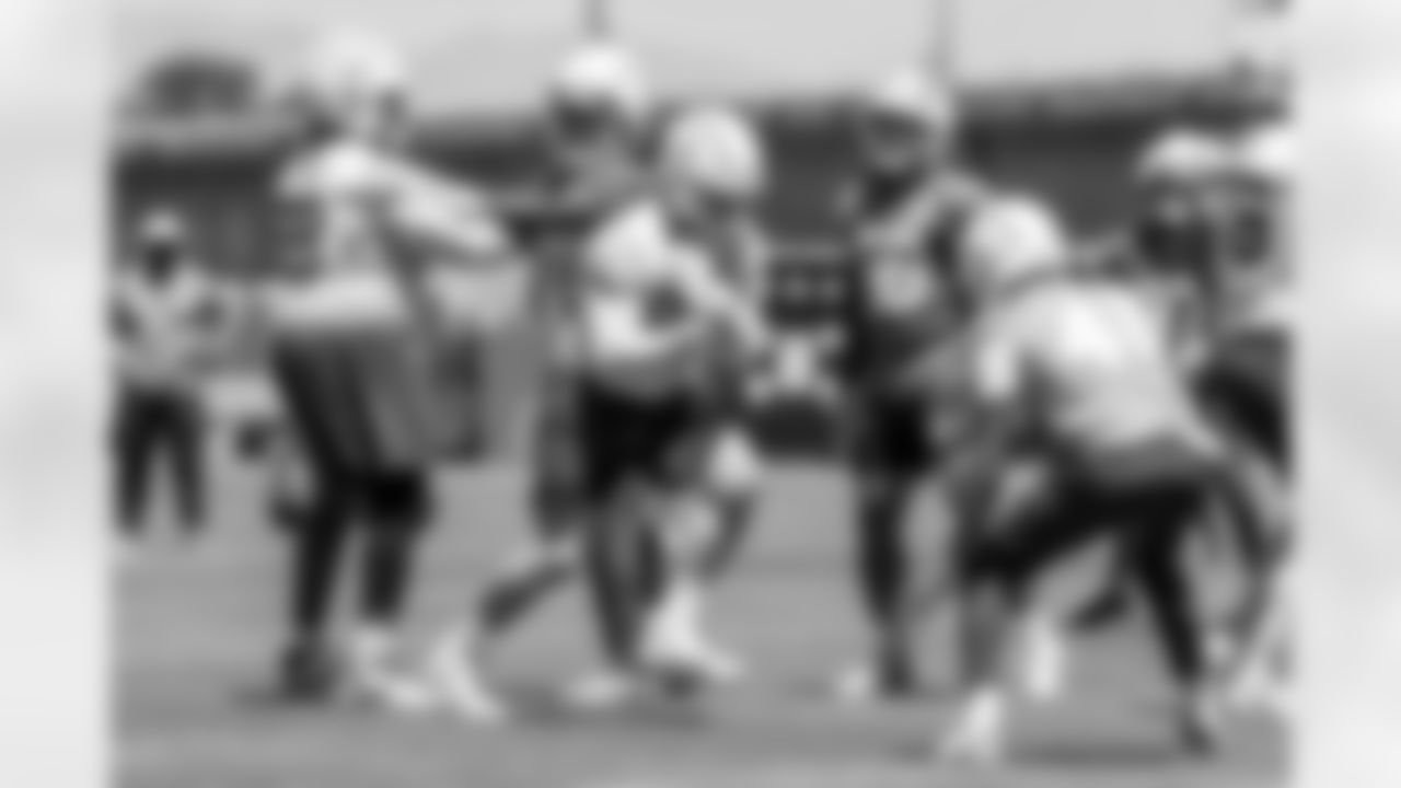 The Los Angeles Chargers practice at Training Camp on Wednesday, August 20, 2025 at The Bolt in El Segundo, CA.