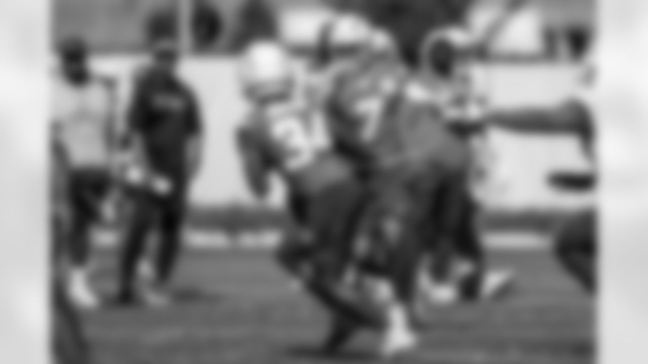 The Los Angeles Chargers practice on Thursday, October 16, 2025 at The Bolt in El Segundo, CA.