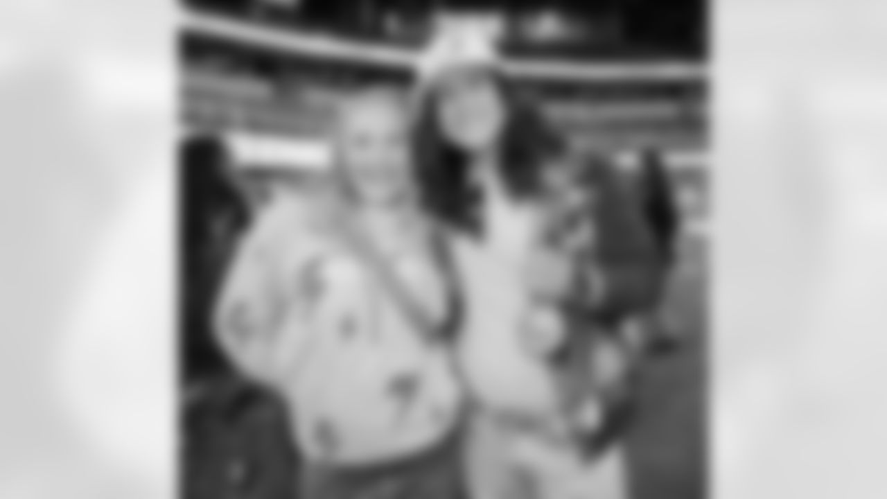 Actor Cristo Fernández and Olympic Gold Medalist Bob Sledder Kallie Humphries attend an NFL game between the Los Angeles Chargers and Kansas City Chiefs on Sunday, Jan. 7, 2023 in Inglewood, CA.