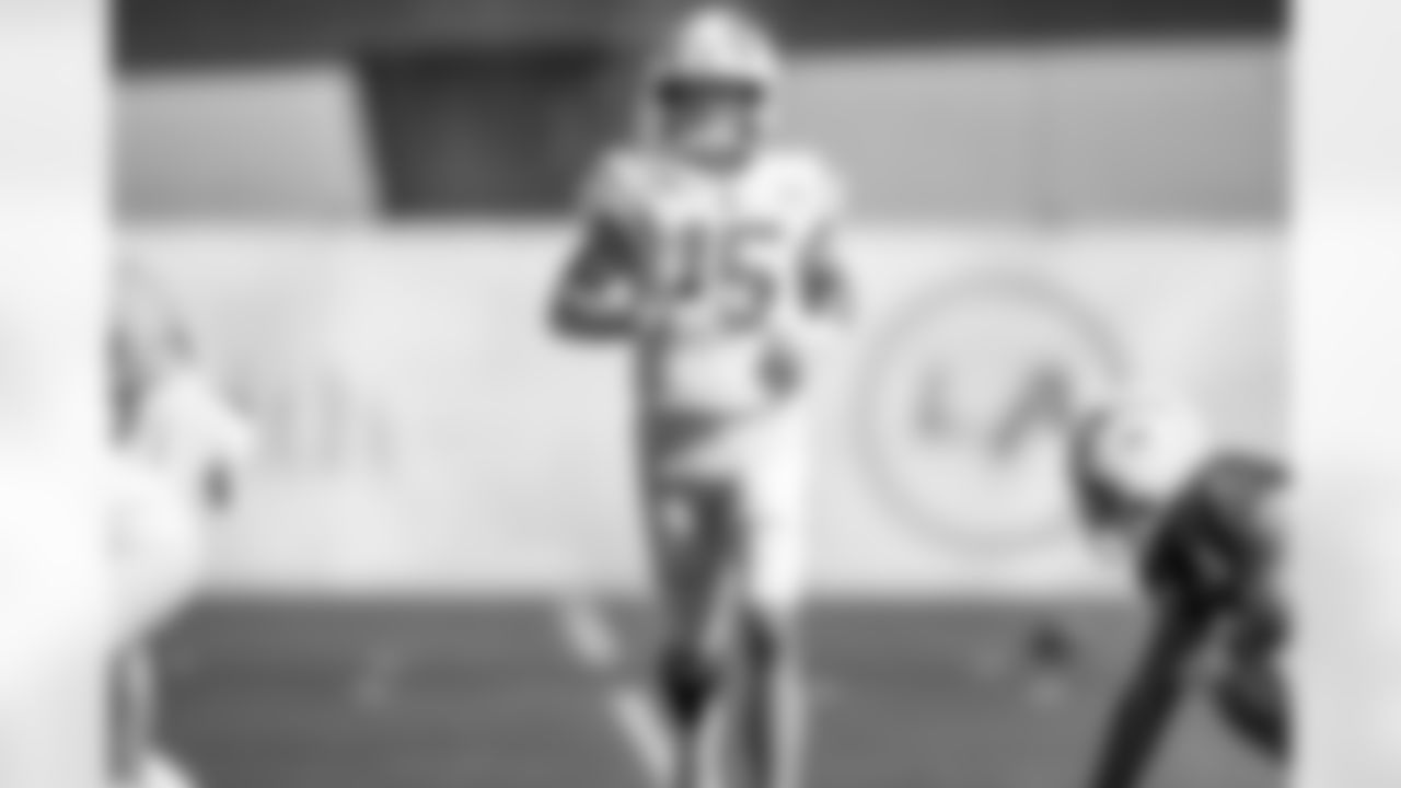 The Los Angeles Chargers practice on Tuesday, October 28, 2025 at The Bolt in El Segundo, CA.