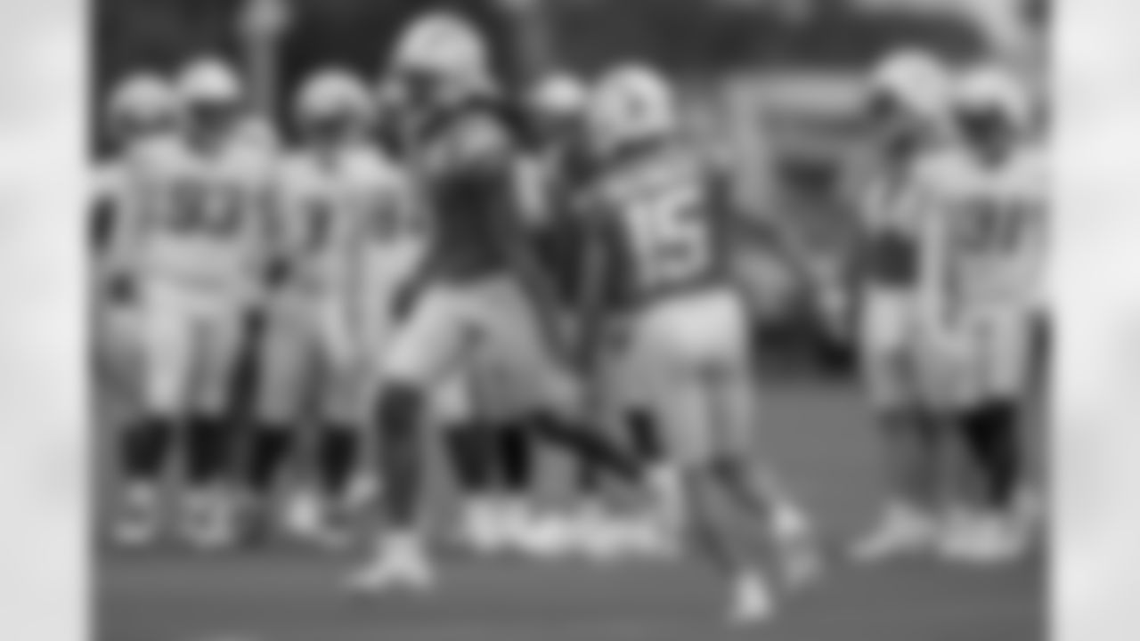 The Los Angeles Chargers practice at Training Camp on Monday, July 21, 2025 at The Bolt in El Segundo, CA.