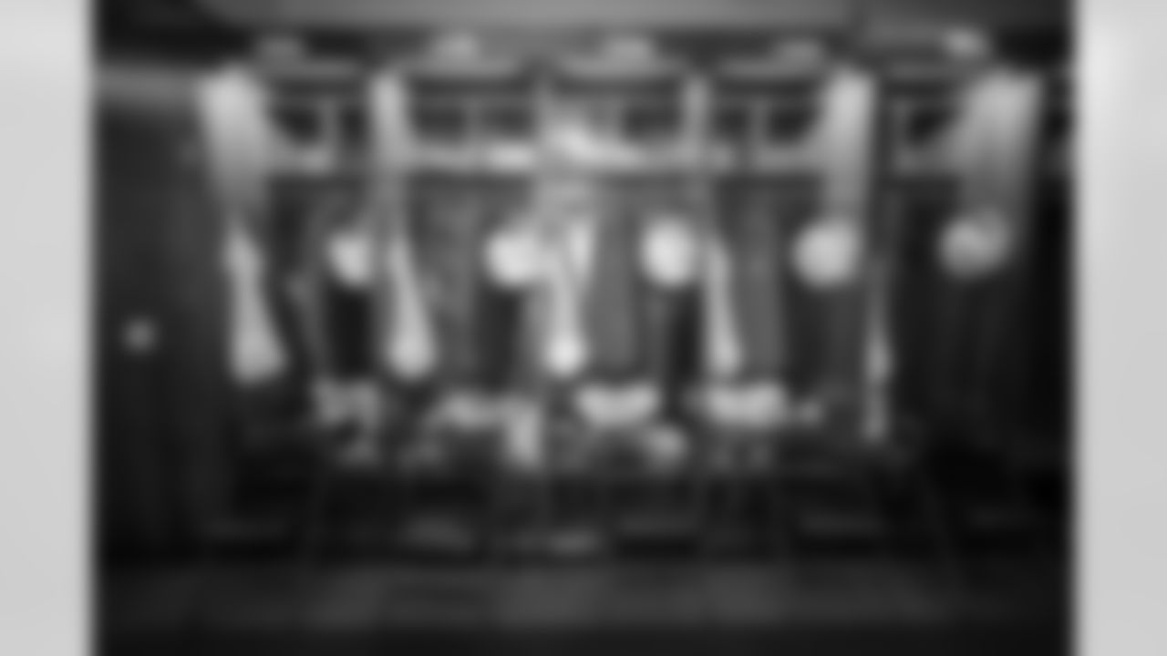 G Mekhi Becton (73), C Bradley Bozeman (75), G Zion Johnson (77), T Joe Alt (76) and QB Trey Lance (5)