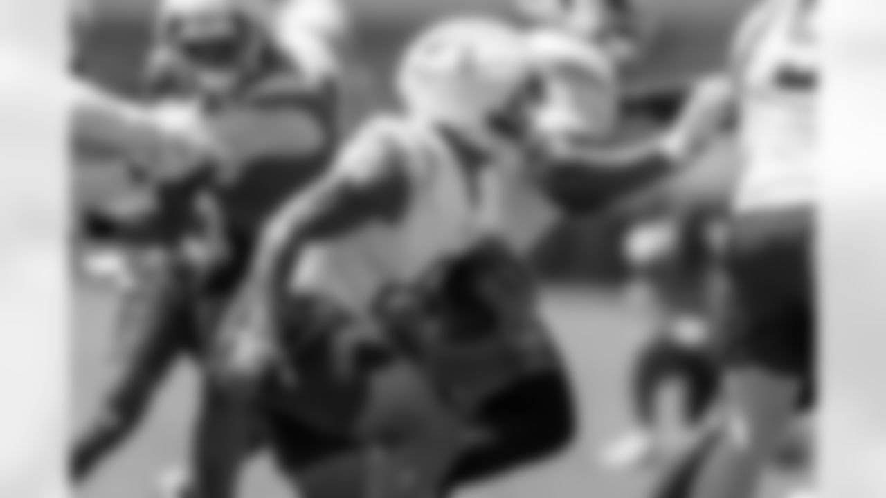 The Los Angeles Chargers practice at Training Camp on Tuesday, August 19, 2025 at The Bolt in El Segundo, CA.