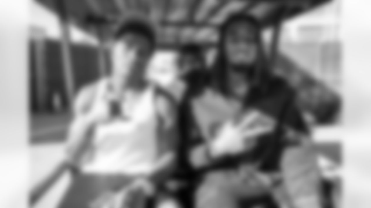 WR Derius Davis (12) and WR Quentin Johnston (1)