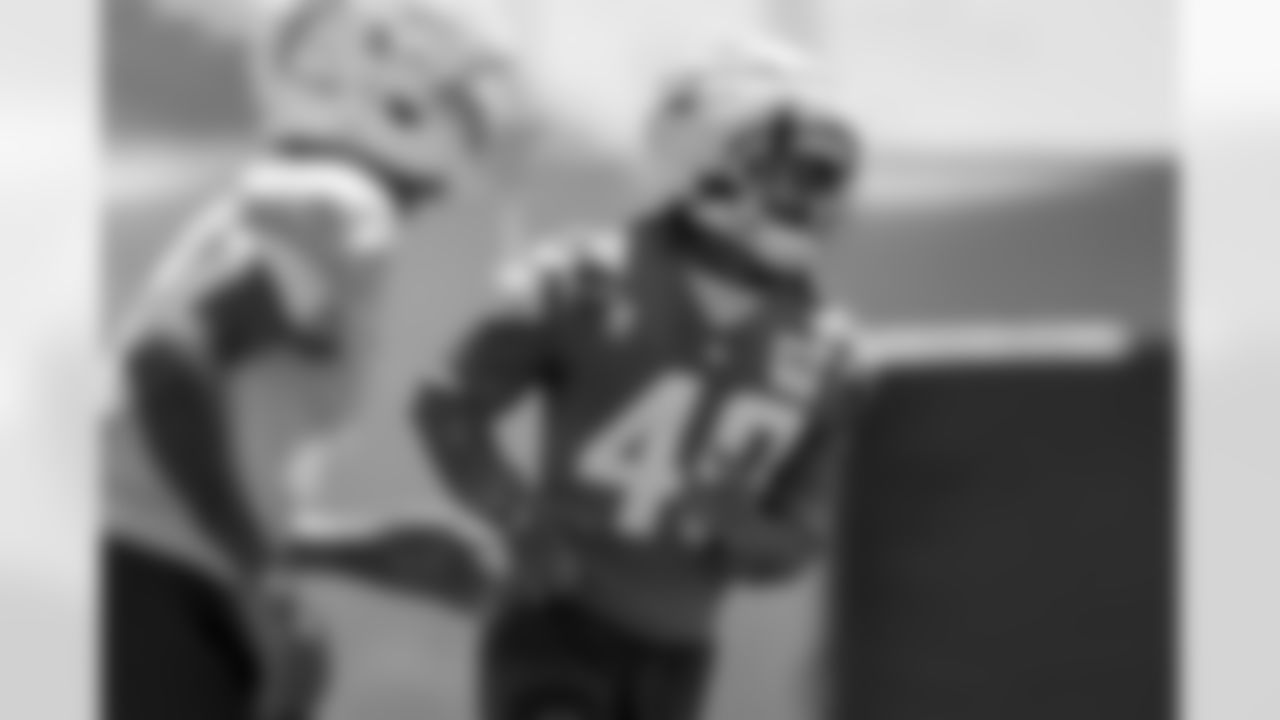 The Los Angeles Chargers practice at Training Camp on Thursday, August 21, 2025 at The Bolt in El Segundo, CA.