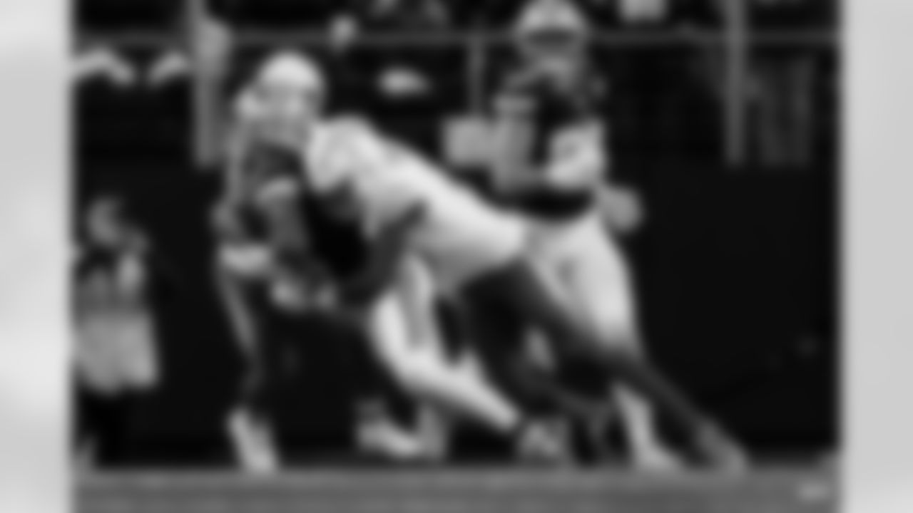 Chargers S Derwin James, Jr. (#3) in action during their Pro Bowl season.