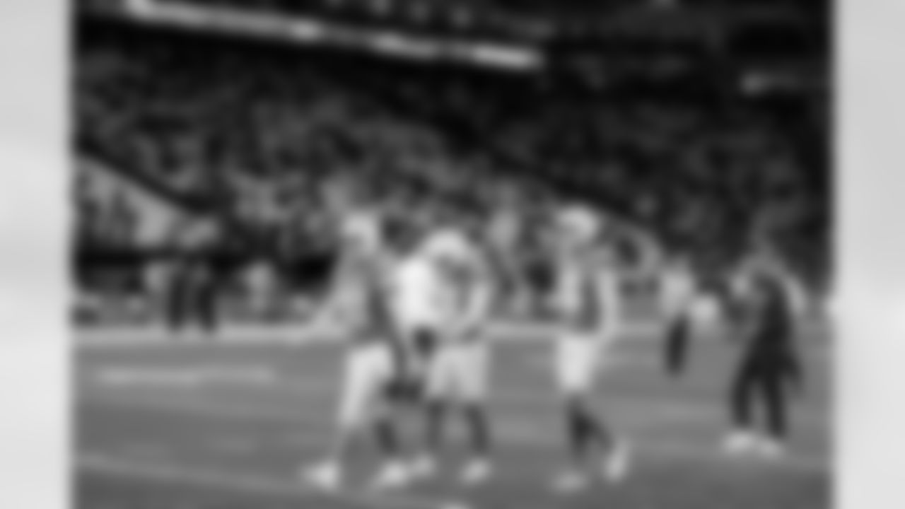 LS Rick Lovato (41), K Cameron Dicker (11) and P JK Scott (16)