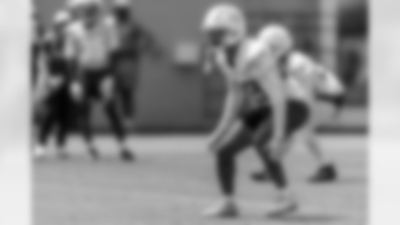 The Los Angeles Chargers practice at Training Camp on Wednesday, August 13, 2025 at The Bolt in El Segundo, CA.