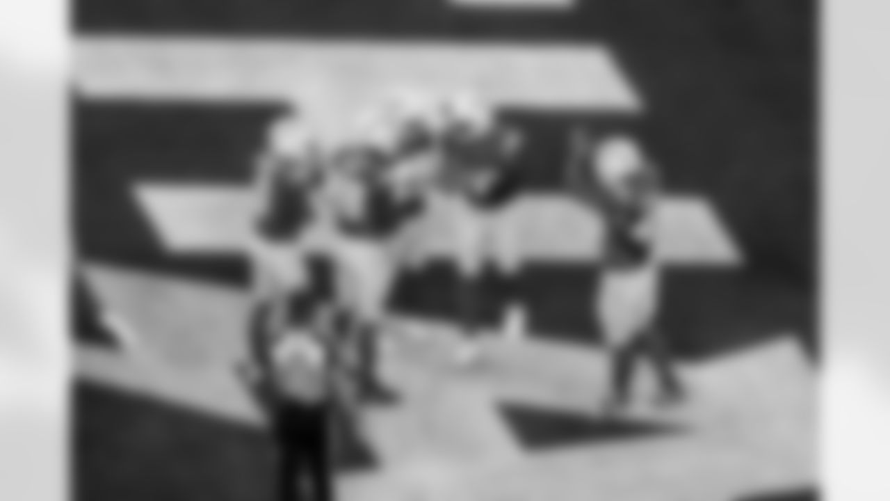 OLB Odafe Oweh (98), OLB Tuli Tuipulotu (45) and OLB Khalil Mack (52)