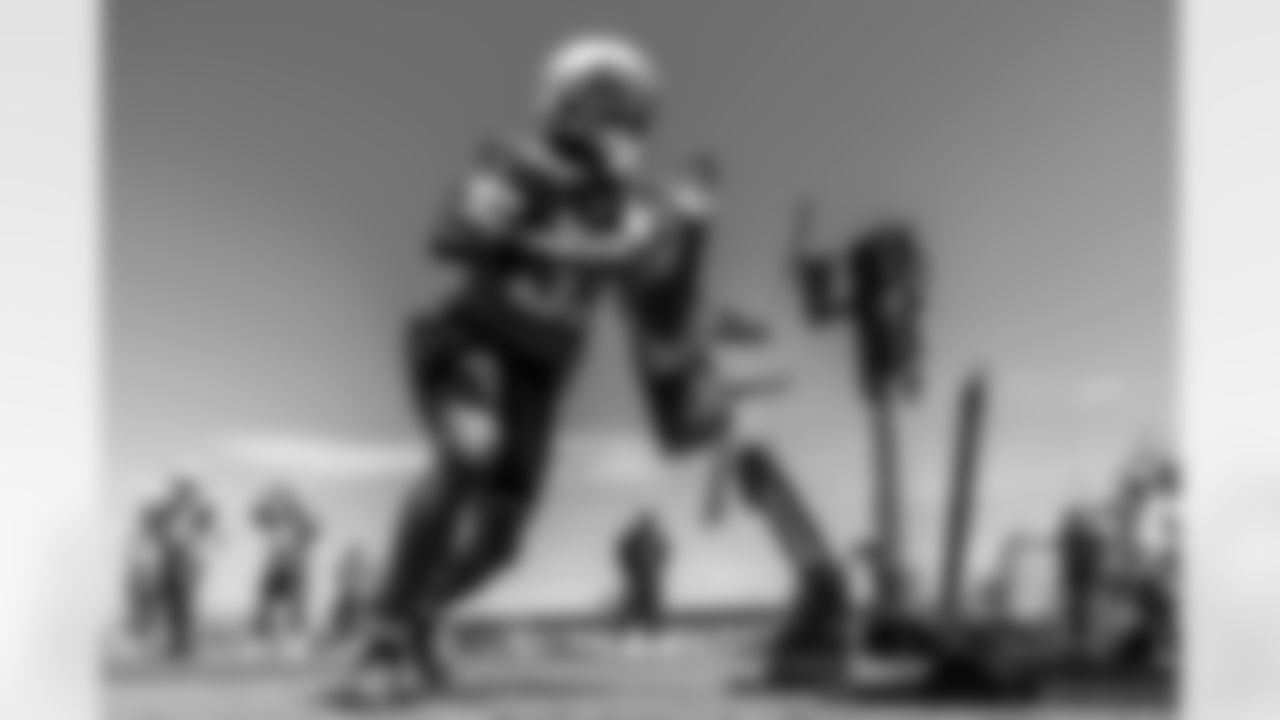 The Los Angeles Chargers practice at Training Camp on Wednesday, August 20, 2025 at The Bolt in El Segundo, CA.