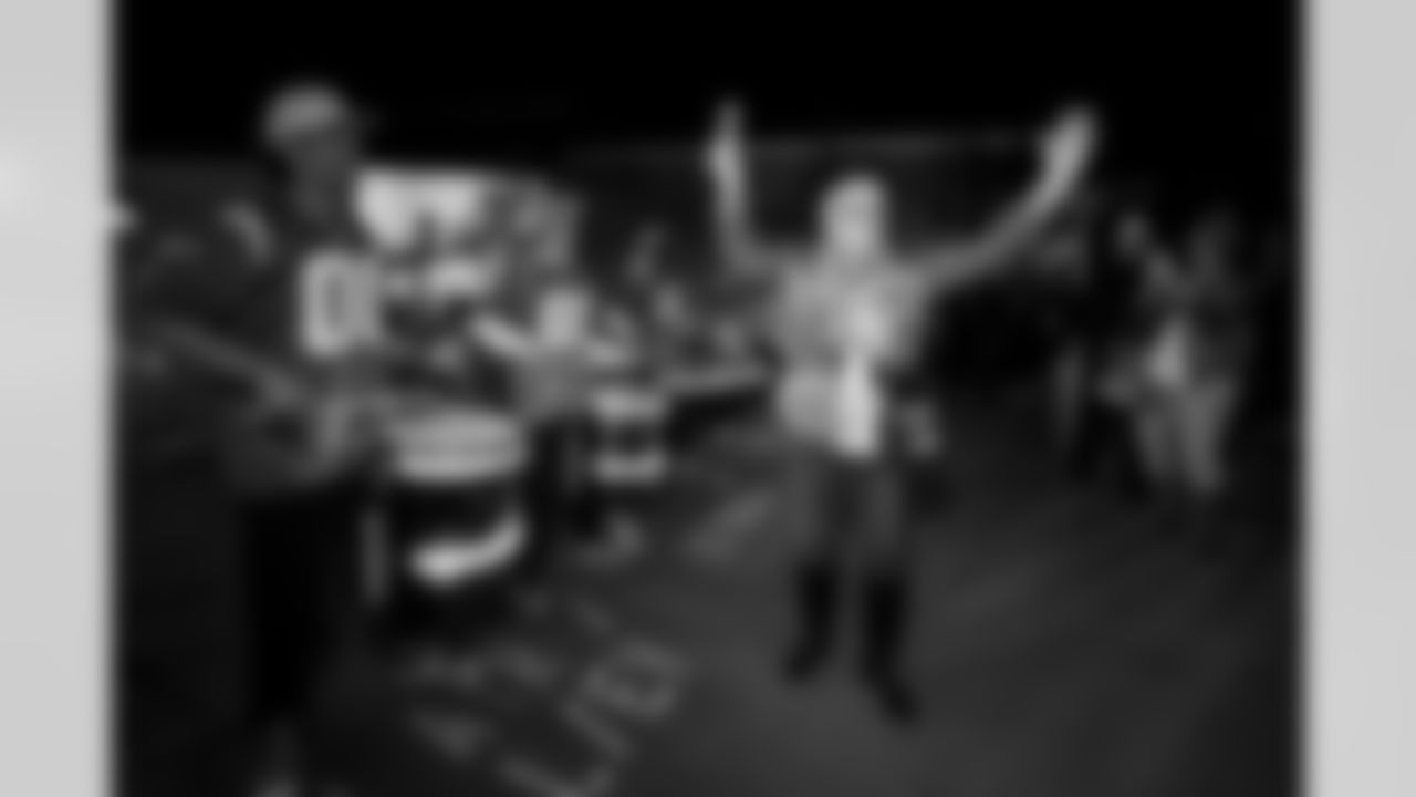 Fans gather at The Bolt for the Fan Rally + Drone Show on Friday January 9th, 2025