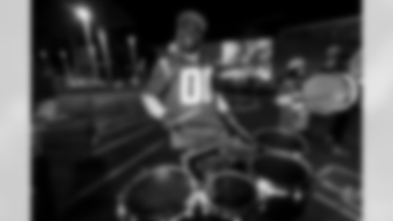 Fans gather at The Bolt for the Fan Rally + Drone Show on Friday January 9th, 2025