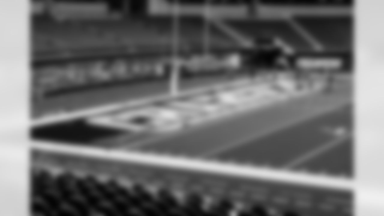 SoFi Stadium is photographed as it is converted to the 2025 Super Chargers look on Wednesday, October 22, 2025 at SoFi Stadium in Inglewood, CA.