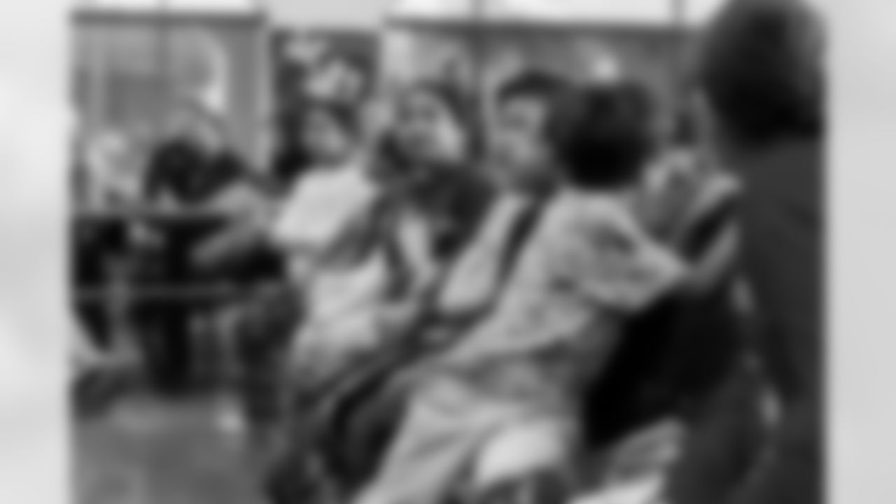 The Los Angeles Chargers host their annual Bikes for Kids event on Monday, December 15, 2025 at Washington Washington Elementary School in Pasadena, CA.