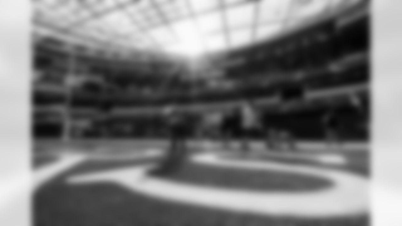 SoFi Stadium is photographed as it is converted to the 2025 Charger Power look on Friday, October 17, 2025 at SoFi Stadium in Inglewood, CA.