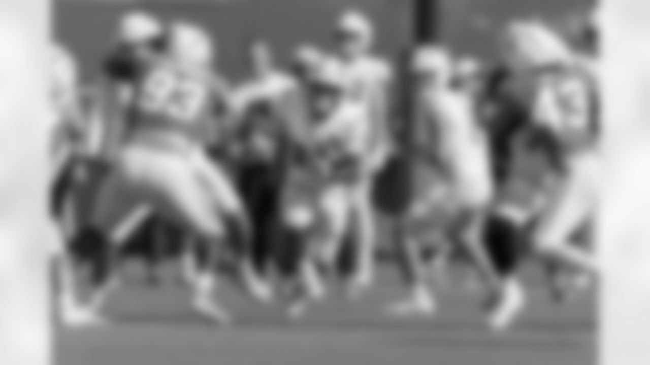 The Los Angeles Chargers practice at Training Camp on Thursday, August 1, 2024 at The Bolt in El Segundo, CA.