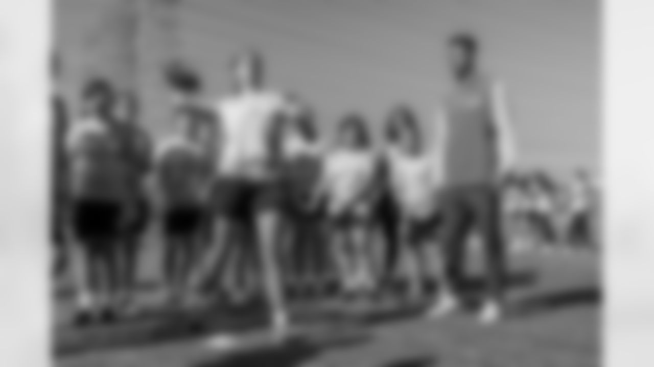 The Los Angeles Chargers host a girls flag football camp on Tuesday, December 02, 2025 at St. Joseph High School in Lakewood, CA.