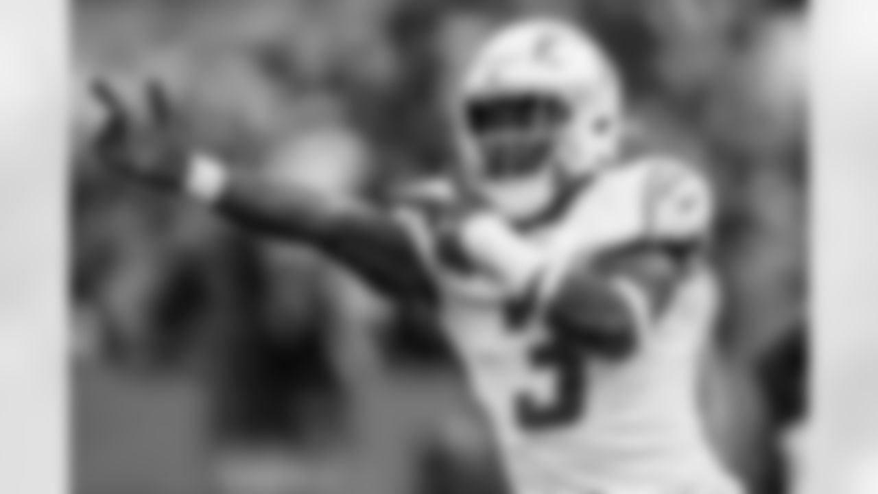 Chargers S Derwin James, Jr. (#3) in action during their Pro Bowl season.