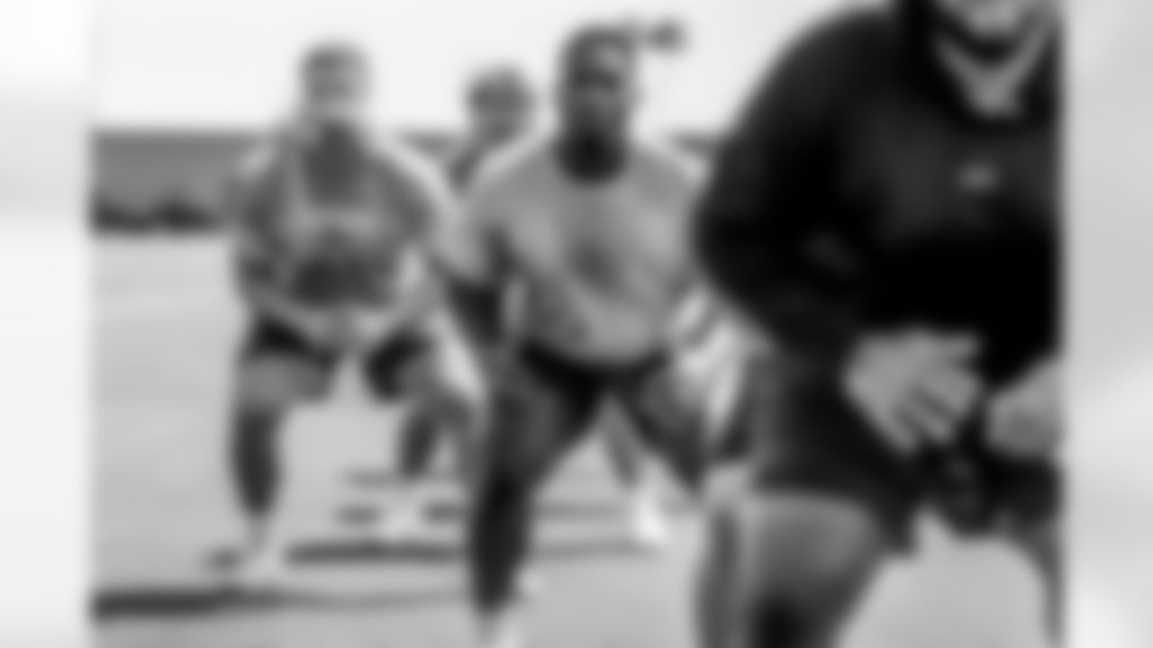 Los Angeles Chargers players participate in Phase 1 of the offseason program on Tuesday, April 22, 2025 at The Bolt in El Segundo, CA.