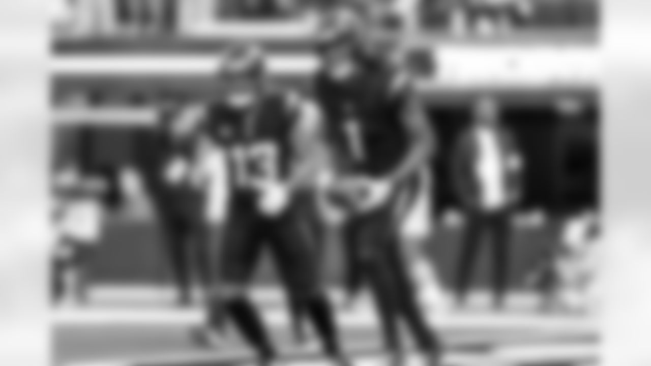 WR Keenan Allen (13) and WR Quentin Johnston (1)