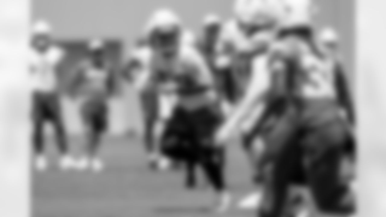 The Los Angeles Chargers practice at Training Camp on Thursday, August 21, 2025 at The Bolt in El Segundo, CA.