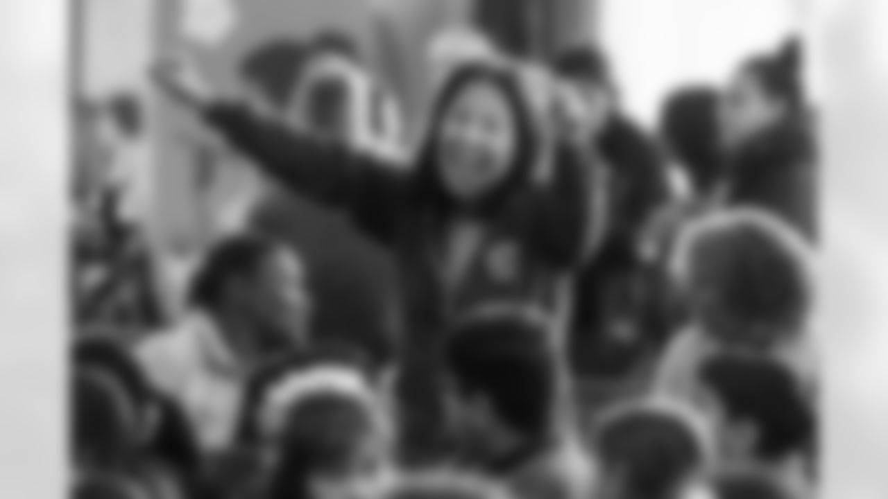 The Los Angeles Chargers host their annual Bikes for Kids event on Monday, December 15, 2025 at Washington Washington Elementary School in Pasadena, CA.