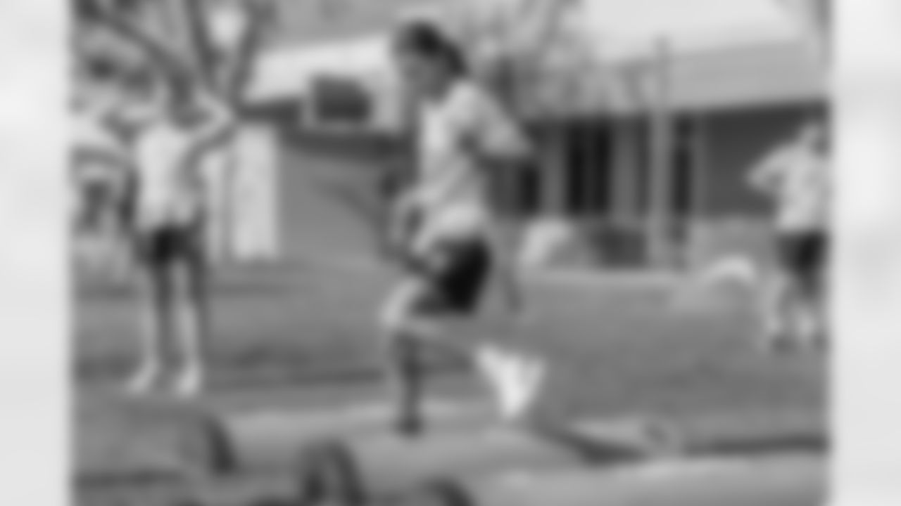 The Los Angeles Chargers host a girls flag football camp on Tuesday, December 02, 2025 at St. Joseph High School in Lakewood, CA.