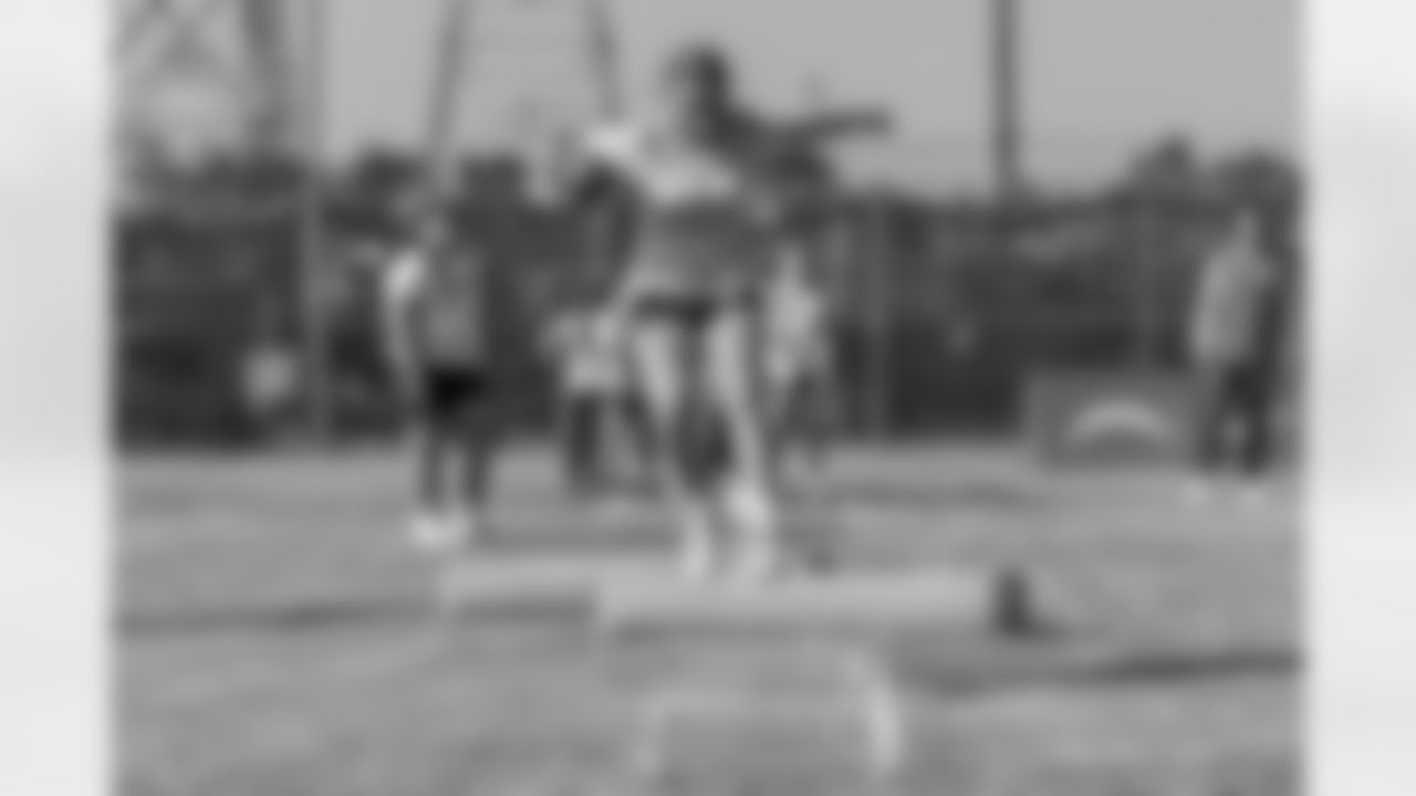 The Los Angeles Chargers host a girls flag football camp on Tuesday, December 02, 2025 at St. Joseph High School in Lakewood, CA.