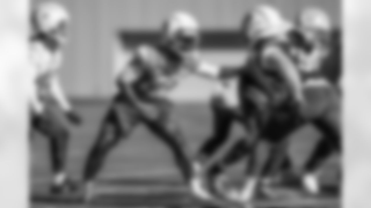 The Los Angeles Chargers practice on Friday, December 5, 2025 at The Bolt in El Segundo, CA.