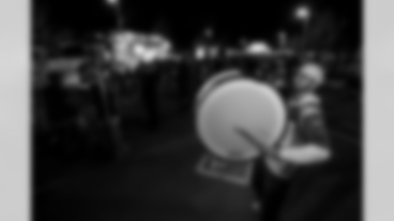 Fans gather at The Bolt for the Fan Rally + Drone Show on Friday January 9th, 2025