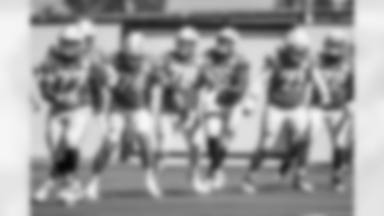 The Los Angeles Chargers practice on Wednesday, October 8, 2025 at The Bolt in El Segundo, CA.