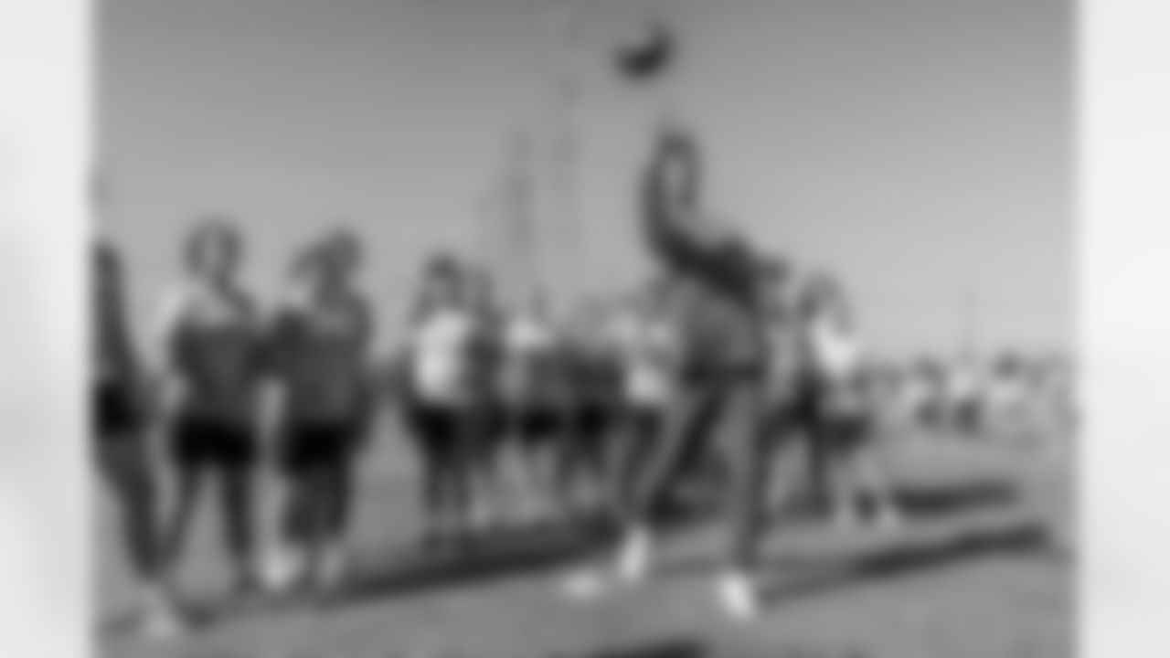 The Los Angeles Chargers host a girls flag football camp on Tuesday, December 02, 2025 at St. Joseph High School in Lakewood, CA.