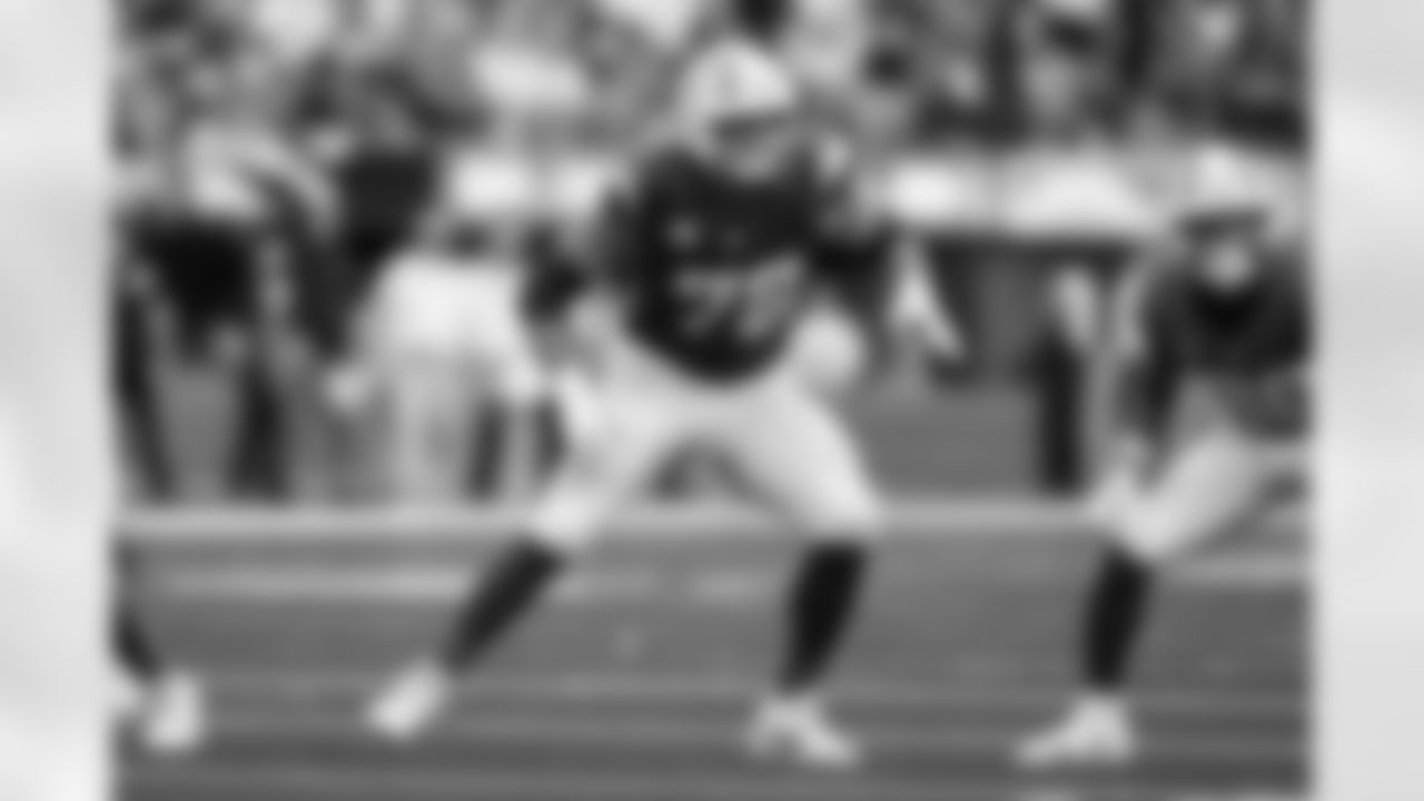 Chargers OT Joe Alt (#76) in action during their Pro Bowl season.