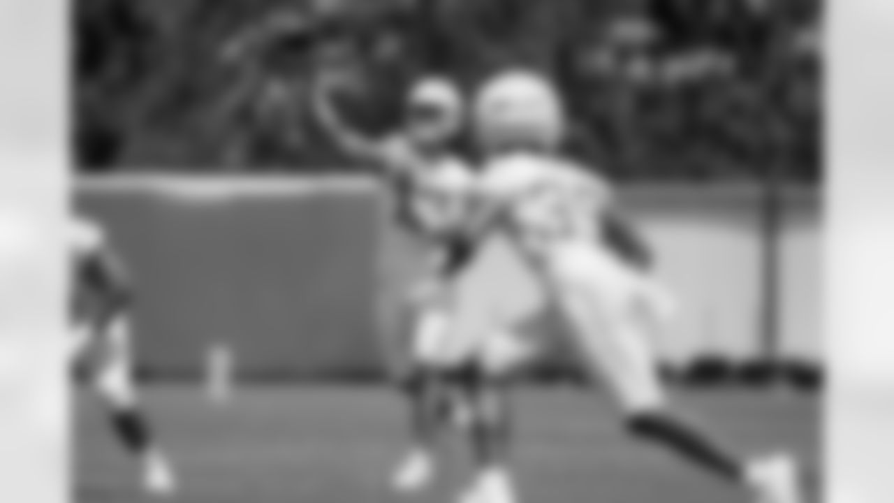 The Los Angeles Chargers hold Rookie Mini-Camp on Saturday, May 11, 2024 at Hoag Performance Center in Costa Mesa, CA.