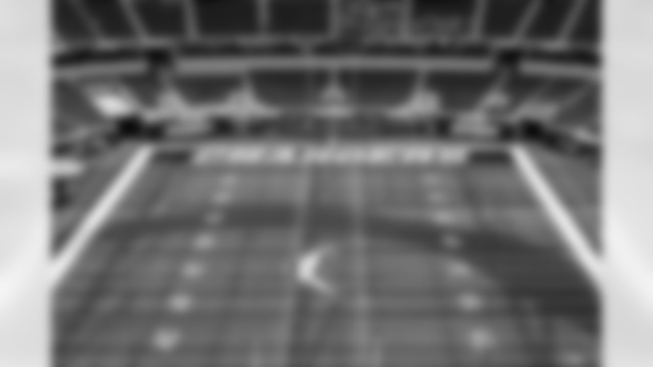 SoFi Stadium is photographed as it is converted to the 2025 Super Chargers look on Wednesday, October 22, 2025 at SoFi Stadium in Inglewood, CA.