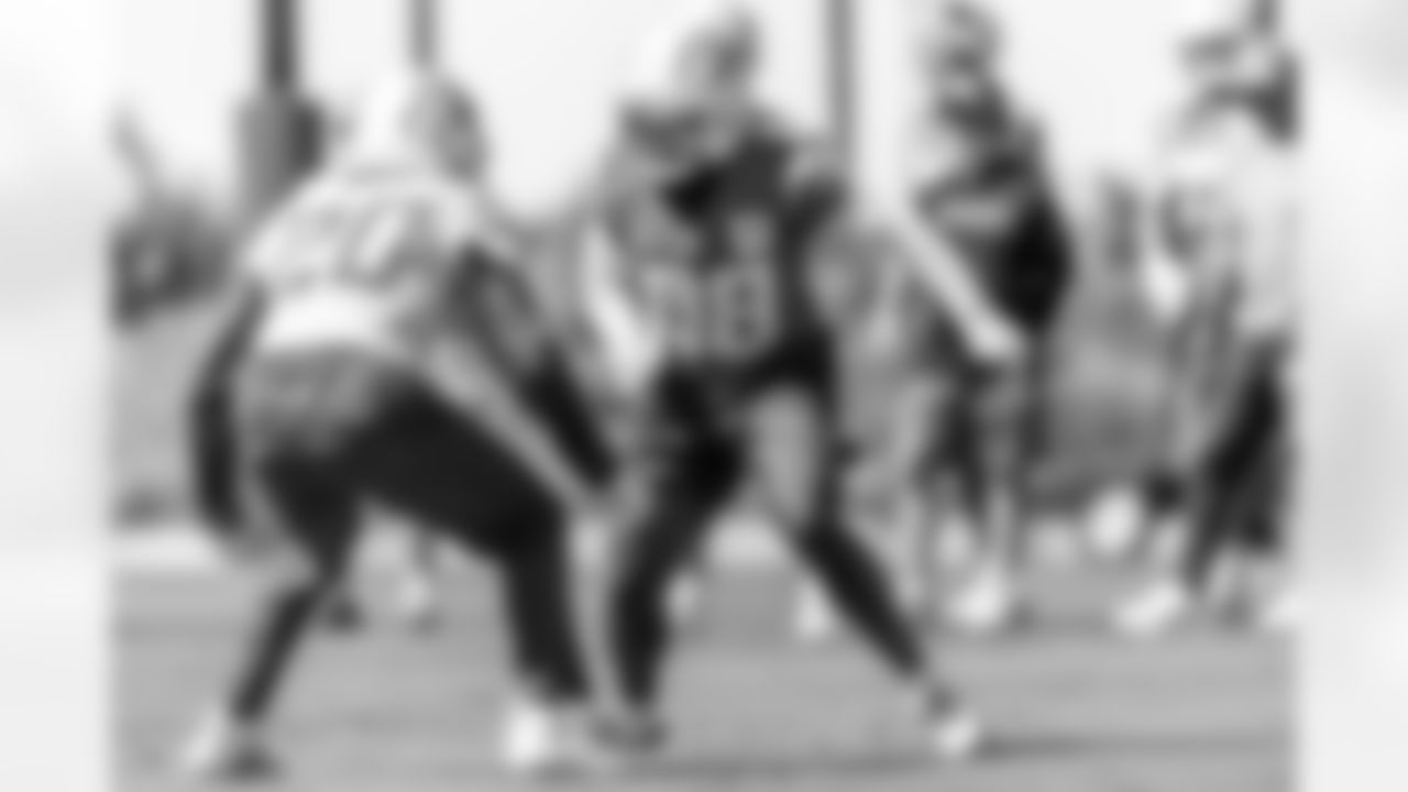 The Los Angeles Chargers practice on Thursday, October 9, 2025 at The Bolt in El Segundo, CA.